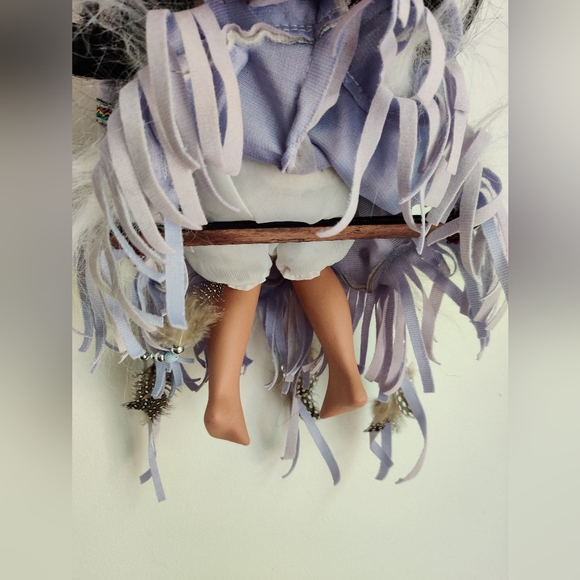 Cathay Collection Porcelain Doll Native American Girl on a swing - Picture 7 of 8